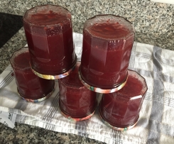 Einfach schnelle leckere Pflaumenmarmeladen