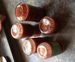 Erdbeer/Rhabarbermarmelade