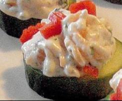 Gurken Häppchen mit Lachs