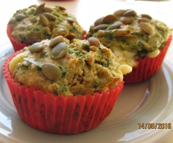 Karotten-Spinat-Feta-Muffin