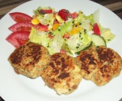 Käspressknödel - mit Salat oder als Suppeneinlage 