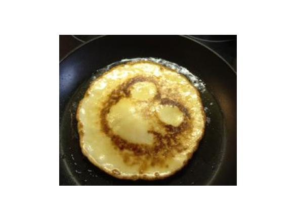 Variation von Apfel-Kefir-Eierkuchen