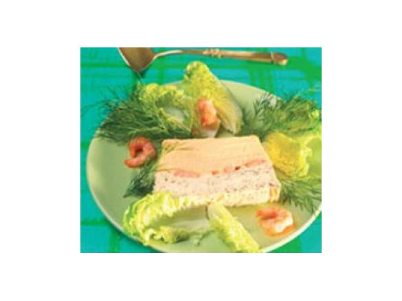 Lachspastete mit Pfefferquarkdip