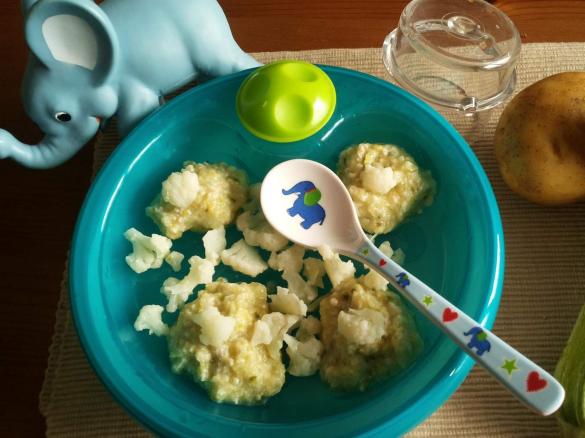 Zucchini Kartoffel Blumenkohl Fleischbrei ab 8 Monaten