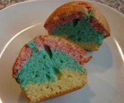 Regenbogen-Muffins