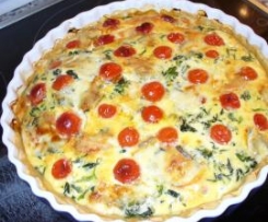 Quiche mit Spinat und Gorgonzola