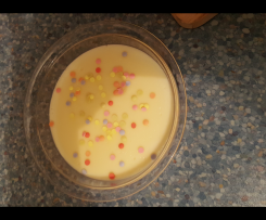 Schokopudding aus weißer Schokolade