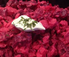 Rote Beete Salat mit Schmand