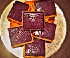 Butterkekse mit Schokolade