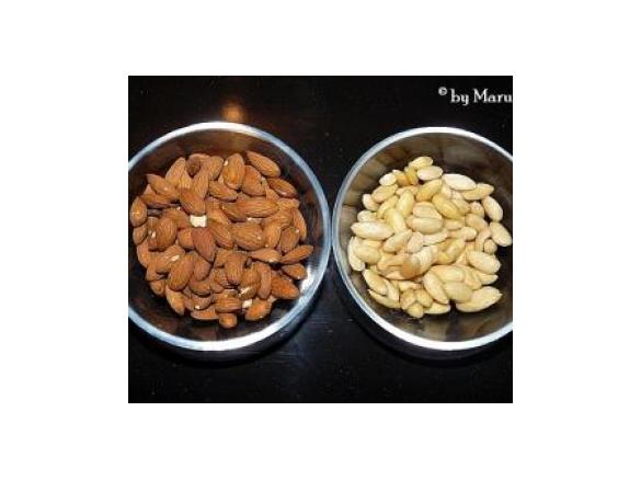 Mandeln schälen für Deko (ohne Schale)