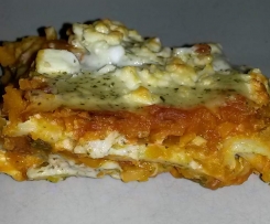 Kürbis-Zucchini -Lasagne