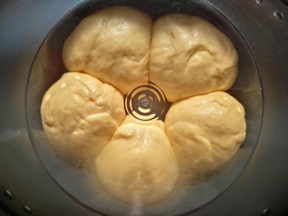 Dampfnudel mit Vanillesoße