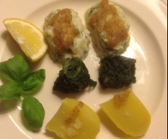 Zander/Fischklösschen bzw. Quenelles de poisson