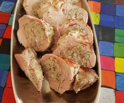 Lende gefüllt Sous Vide gegart