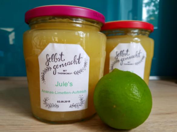 Ananas-Limetten-Aufstrich