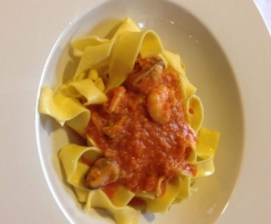 Nudeln/Pasta mit Meeresfrüchten