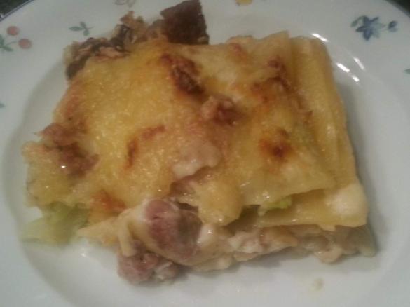 Wirsing-Kasseler-Lasagne