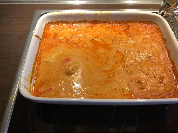 Variation Paprika-Sahne-Hähnchen