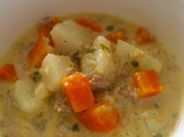 Gemüsesuppe mit Putenfleisch