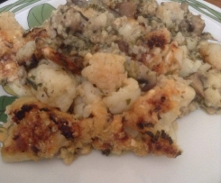 Blumenkohl auf Hirse