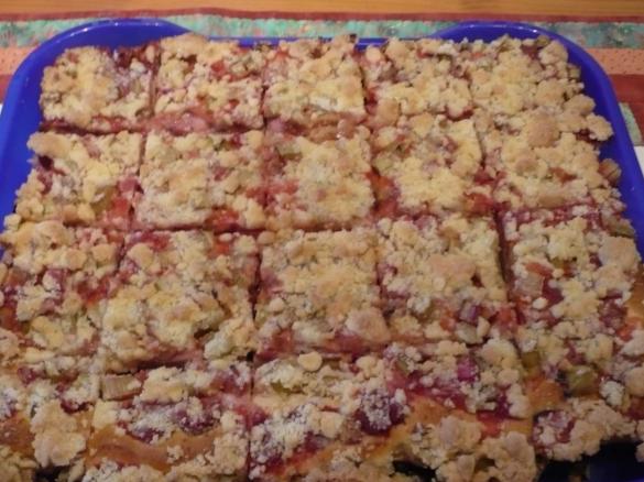 Erdbeer-Rhabarber-Streifen