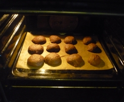 schoko-Walnuss-Häufchen