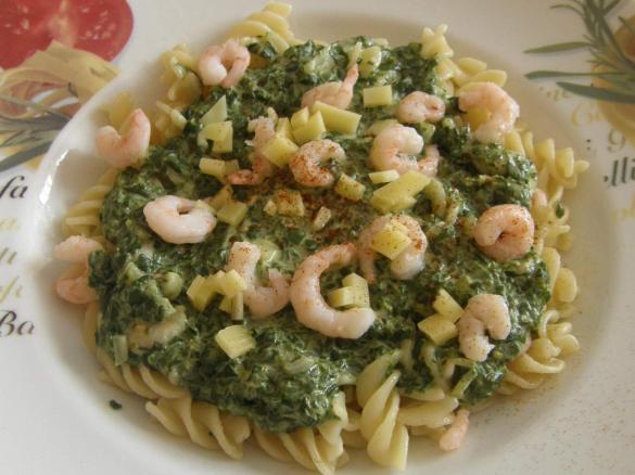 Spinat-Nudel-Sauce (m. orig.)