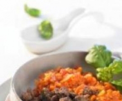 Möhren-Tomaten-Risotto mit Tatar