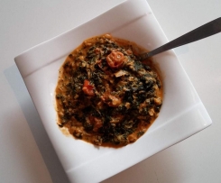 10 Min.-Spinat-Tomaten-Allerlei für 1 Person