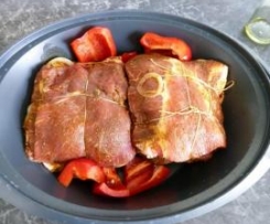 Gyrosschichtbraten (mit Metaxasauce)