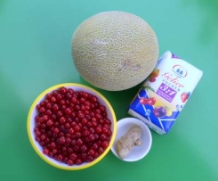 Melonen-Johannisbeer-Marmelade mit frischem Ingwer
