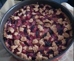 Variation Pflaumenkuchen mit Knusperstreusel