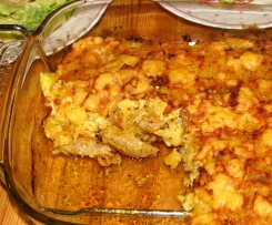 Gyros mit Kartoffelkruste überbacken griechisch