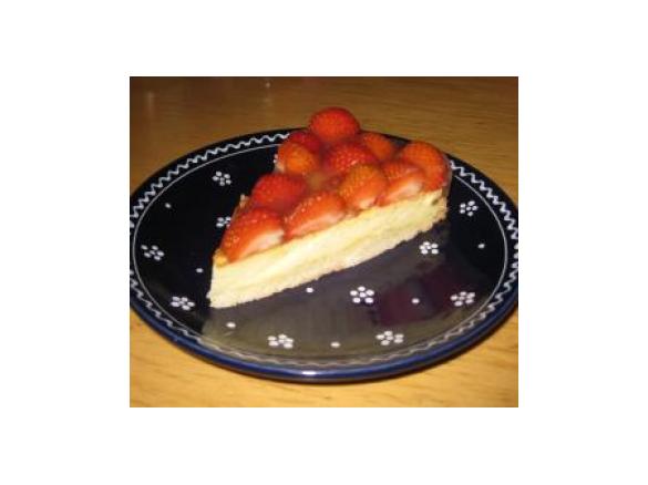 Käsekuchen mit Erdbeeren