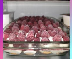 Himbeer Milchmädchen Windbeutel Dessert