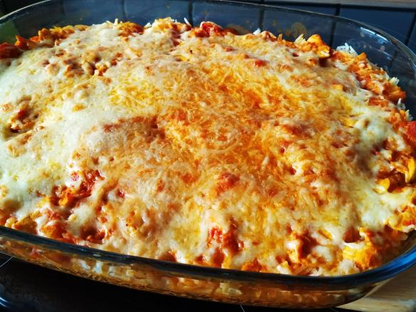 Hähnchen-Reis-Auflauf