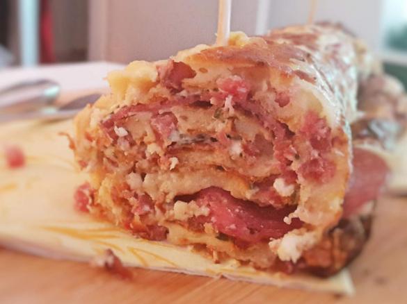herzhafte Pfannkuchenrolle <3