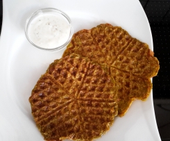 kalorienarme Gemüseküchlein mit Kräuterjoghurt  LF 30