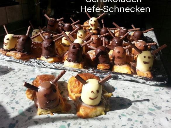 Schoko-Hefe-Schnecken