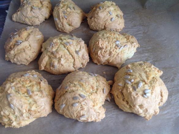 Dinkelbrötchen ohne Hefe