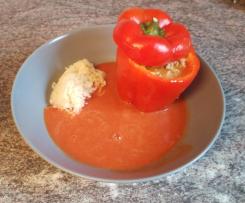 Gefüllte Paprikaschote mit Reis