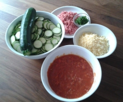 Gratinierte Zucchini mit Hackfleisch
