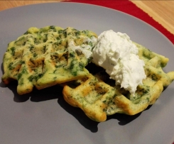 Spinatwaffeln