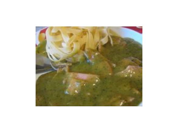 Tagliatelle mit Schinken-Senf-Soße