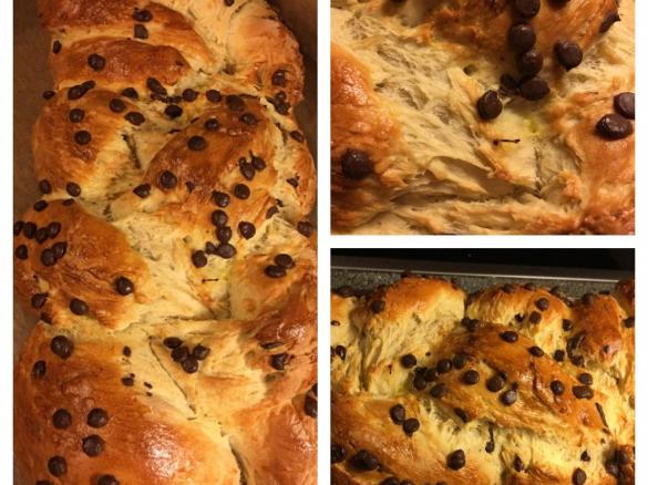 Bananen - Hefezopf mit Schokotropfen