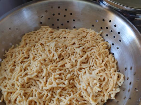 Variation Low carb Haferkleie-Spätzle ohne Gluten