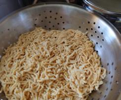 Variation Low carb Haferkleie-Spätzle ohne Gluten