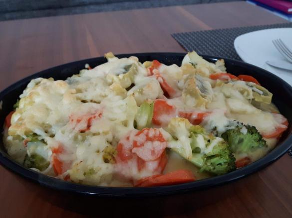 Maultaschen-Gemüse-Auflauf