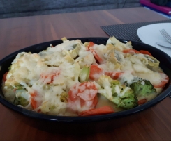 Maultaschen-Gemüse-Auflauf