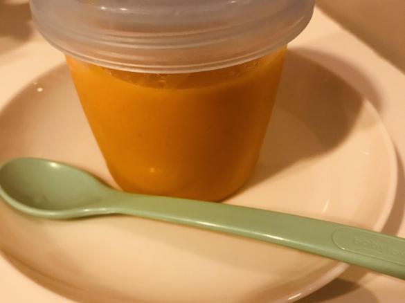 Möhren-Kartoffel-Apfel- Brei mit Haferflocken